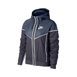Nike W NSW WR JKT, 10 | INNE SPORTY NSW | KOBIETY | KURTKA | LEKKI WĘGIEL / THUNDER NIEBIESKI / BIAŁY | XL. Niebieskie płaszcze damskie Nike, xl, bez wzorów, sportowe. W wyprzedaży za 286,51 zł.