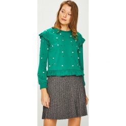 Silvian Heach - Bluza. Zielone bluzy damskie Silvian Heach, s, z aplikacjami, z bawełny, bez rękawów, bez kaptura. W wyprzedaży za 179,90 zł.