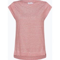 Calvin Klein Womenswear - T-shirt damski z dodatkiem lnu, czerwony. Czerwone t-shirty damskie marki Calvin Klein Womenswear, m, w paski, z bawełny, bez kołnierzyka. Za 269,95 zł.