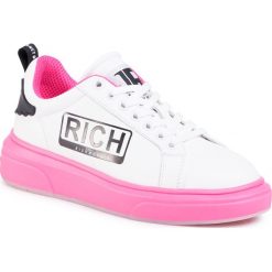 Sneakersy JOHN RICHMOND - 1226 A Bianco. Białe półbuty damskie John Richmond, ze skóry. W wyprzedaży za 589,00 zł.