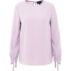 Emporio Armani Bluzka anemone. Fioletowe bluzki damskie Emporio Armani, bez wzorów, z elastanu, bez kołnierzyka, bez rękawów. W wyprzedaży za 503,30 zł.
