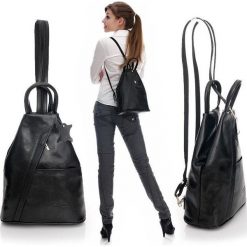 Plecaki damskie: Modny plecak damski czarny MORENA CLASSIC