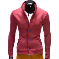 Bluzy męskie: BLUZA MĘSKA ROZPINANA CARMELO – CZERWONA