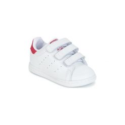 Buty Dziecko adidas STAN SMITH CF I. Białe trampki dziewczęce Adidas, bez wzorów, bez zapięcia. Za 219,00 zł.