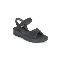 Sandały Kickers CLACK. Czarne sandały damskie Kickers, bez wzorów, bez obcasa, bez zapięcia. Za 272,30 zł.