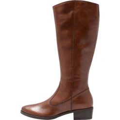 Pier One Kozaki cognac. Brązowe buty zimowe damskie Pier One, z materiału. Za 419,00 zł.