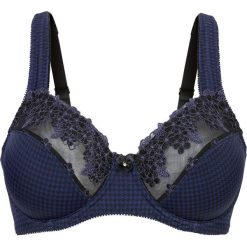 Biustonosz "minimizer" bonprix ciemnoniebiesko-czarny. Niebieskie biustonosze bonprix, bez wzorów. Za 54,99 zł.