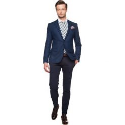Marynarki męskie: marynarka sorrel granatowy slim fit