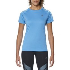 Topy sportowe damskie: Asics Koszulka damska Stripe Top Asics Diva Blue Heather r. XS (1262328156)