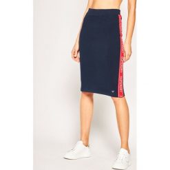 Spódnica midi Superdry Orla Sweat Pencil Skirt W7200013A. Niebieskie spódniczki damskie Superdry, bez wzorów, z bawełny, midi. W wyprzedaży za 149,00 zł.