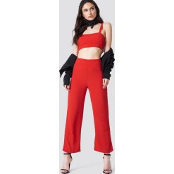 Spodnie z wysokim stanem: Flynn Skye Spodnie Parker – Red