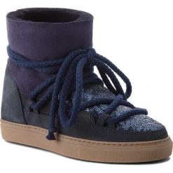 Buty INUIKII - Sneaker Sequin 70202-7 D'Blue. Niebieskie kozaki damskie Inuikii, na zimę, ze skóry, bez obcasa, bez zapięcia. W wyprzedaży za 789,00 zł.