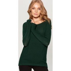 Gładki sweter oversize - Khaki. Brązowe swetry oversize damskie Mohito, l. Za 89,99 zł.