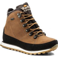 Trekkingi NIK - 08-0185-00-0-03-00 Jasny Brąz. Brązowe buty zimowe damskie Nik, z materiału. W wyprzedaży za 249,00 zł.