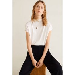 Mango - Top. Białe topy damskie marki Mango, m, z elastanu. Za 59,90 zł.