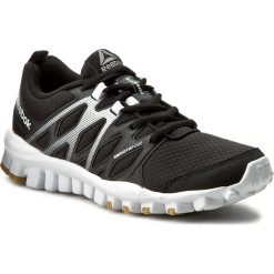 Buty Reebok - Realflex Train 4.0 BD5044 Black/White/Gum. Czarne buty sportowe damskie marki Reebok, bez wzorów, ze skóry ekologicznej, sportowe, na fitness i siłownię. W wyprzedaży za 189,00 zł.