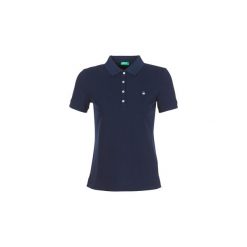 Koszulki polo z krótkim rękawem Benetton MICKEM. Niebieskie koszulki damskie Benetton, m, bez wzorów, polo, z krótkim rękawem. Za 87,20 zł.