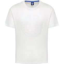 T-shirt NORTH SAILS. Białe t-shirty męskie North Sails, bez wzorów, z bawełny, z okrągłym kołnierzem. Za 220,00 zł.