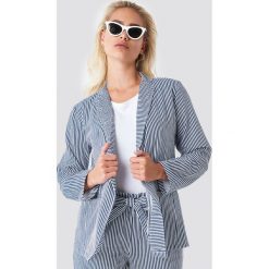 Paski damskie: Rut&Circle Marynarka w paski Firo – White