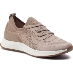 Sneakersy TAMARIS - 1-23705-25 Tan 435. Brązowe półbuty damskie Tamaris, z tworzywa sztucznego. Za 219,00 zł.