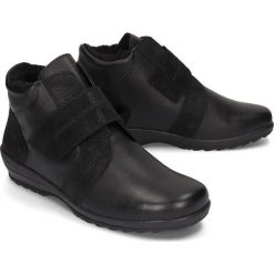 COMFORTABEL 991403-1 schwarz, botki damskie. Botki damskie Comfortabel, z wełny, bez obcasa, bez zapięcia. Za 429,90 zł.