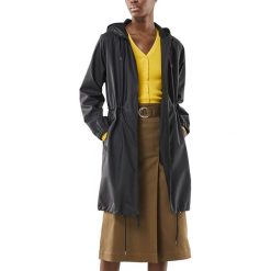 RAINS LONG JACKET > 1278-01. Kurtki damskie Rains, xs, bez wzorów, z poliesteru, street, bez kaptura. W wyprzedaży za 369,99 zł.