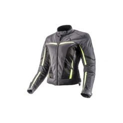 Kurtka turystyczna ADRENALINE LOVE RIDE 2.0 kolor fluorescencyjny/szary, rozmiar XS. Szare kurtki damskie ADRENALINE, s, w paski, z poliesteru, bez kaptura. Za 459,00 zł.