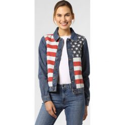 Tommy Jeans - Damska kurtka jeansowa, niebieski. Niebieskie kurtki damskie Tommy Jeans, m, z nadrukiem, z jeansu, bez kaptura. Za 649,95 zł.