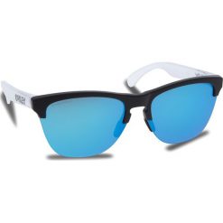 Okulary przeciwsłoneczne OAKLEY - Frogskins Lite OO9374-0263 Matte Black/Matte Clear/Prizm Sapphire Iridium. Białe okulary przeciwsłoneczne damskie aviatory Oakley. W wyprzedaży za 449,00 zł.