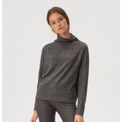 Sweter z bezszwowym golfem - Szary. Szare swetry damskie Sinsay, s, bez wzorów, bez rękawów, bez kaptura. Za 49,99 zł.
