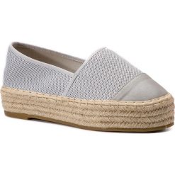 Espadryle DEEZEE - WS083102-01 Grey. Szare espadryle damskie DeeZee, bez wzorów, ze skóry ekologicznej, bez obcasa, na koturnie. W wyprzedaży za 69,99 zł.