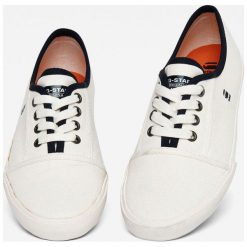 G-Star Raw - Tenisówki. Białe tenisówki damskie marki G-Star RAW, z gumy. W wyprzedaży za 199,90 zł.