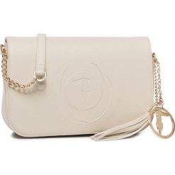 Torebka TRUSSARDI JEANS - Faith Crossbody Sm 75B00846 W001. Brązowe listonoszki damskie Trussardi Jeans, na co dzień, bez wzorów, z jeansu, bez dodatków. W wyprzedaży za 379,00 zł.