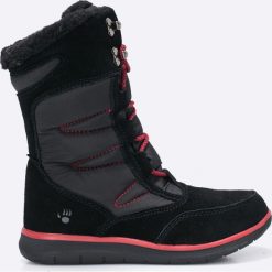 Bearpaw - Botki Aretha. Czarne botki damskie marki Bearpaw, z materiału, na sznurówki. W wyprzedaży za 199,90 zł.