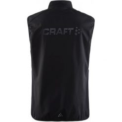 Craft kamizelka męska Warm czarna M. Czarne kurtki sportowe męskie Craft, m, bez wzorów, bez kaptura, na fitness i siłownię. W wyprzedaży za 179,00 zł.