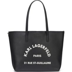 Karl Lagerfeld Rue St Guillaume Torebka Czarny. Czarne torebki klasyczne damskie KARL LAGERFELD, w paski, ze skóry, bez dodatków. Za 1294,95 zł.