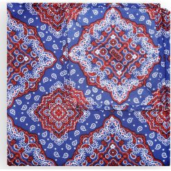 Poszetka Niebieska Wzór Geometryczny. Niebieskie poszetki męskie LANCERTO, w geometryczne wzory, klasyczne. Za 79,90 zł.