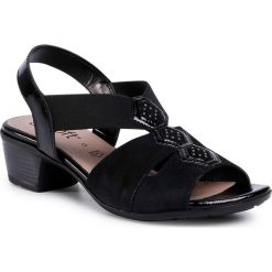 Sandały GO SOFT - WI23-BETTY-03 Black. Czarne klapki damskie GO SOFT, bez wzorów, ze skóry, bez obcasa. Za 129,99 zł.