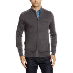 Golfy męskie: Sweter w kolorze szarym