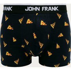 John Frank - Bokserki. Niebieskie bokserki męskie John Frank, bez wzorów, z elastanu. Za 49,90 zł.