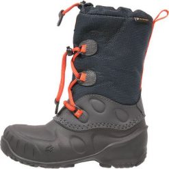 Jack Wolfskin ICELAND TEXAPORE HIGH Śniegowce dark sky. Niebieskie kozaki dziewczęce Jack Wolfskin, z tworzywa sztucznego. W wyprzedaży za 258,30 zł.