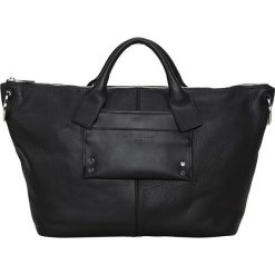 Skórzana torebka "Satchel L" w kolorze czarnym - 34 x 50 x 13 cm. Czarne torebki klasyczne damskie Liebeskind, w paski, ze skóry, na ramię, bez dodatków. W wyprzedaży za 439,95 zł.