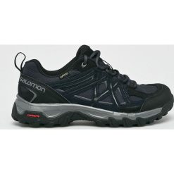 Salomon - Buty. Niebieskie buty sportowe męskie marki Salomon, ze skóry, na sznurówki, outdoorowe, gore-tex. W wyprzedaży za 359,90 zł.