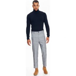 SWETER GOLF DŁUGI RĘKAW MĘSKI. Szare golfy męskie marki Top Secret, na jesień, m. Za 119,99 zł.