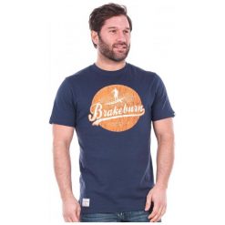 T-shirty męskie: Brakeburn T-Shirt Męski M Ciemnoniebieski