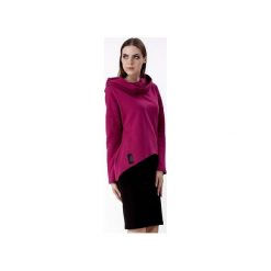 Bluza z kominem/kapturem Amarantowa. Różowe bluzy damskie marki Sthorm, uniwersalny, bez wzorów, z bawełny, bez rękawów. Za 229,00 zł.