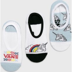 Vans - Stopki (3 pack). Skarpetki dziewczęce Vans, bez wzorów, z elastanu. W wyprzedaży za 39,90 zł.