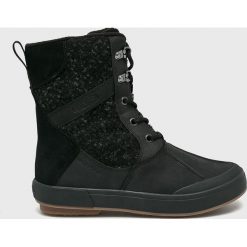 Keen - Śniegowce Elsa II Wool. Czarne śniegowce damskie marki Keen, ze skóry, na sznurówki. W wyprzedaży za 319,90 zł.