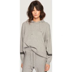 Sweter z kapturem - Jasny szar. Szare swetry damskie Reserved, m, bez wzorów, bez rękawów, z kapturem. W wyprzedaży za 69,99 zł.