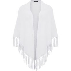 WEEKEND MaxMara ALCAZAR Ponczo weiss. Białe kurtki damskie WEEKEND MaxMara, bez wzorów, z wełny. Za 579,00 zł.